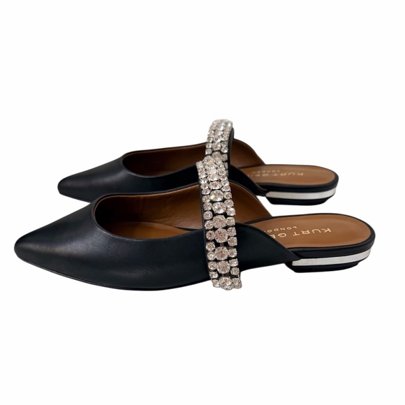 KURT GEIGER PRINCELY FLAT CRYSTAL EMBELLISHED MULE. - Picture 5 of 9
